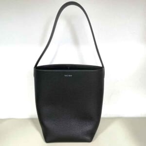 ザ ロウ N/S パークトート バッグスモール 黒 カーフレザー W1314