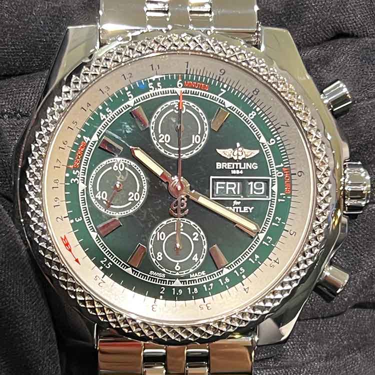 ブライトリング ベントレー GT 2 45mm グリーン文字盤 SS A365L20SP