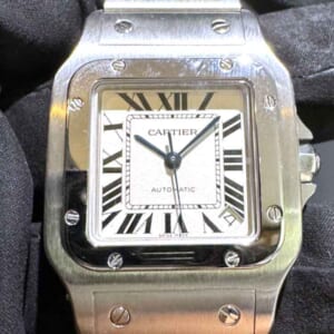 カルティエ サントス ガルベ XL シルバー文字盤 SS W20098D6