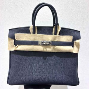 エルメス バーキン25 ブルーニュイ トゴ シルバー金具 Y刻印
