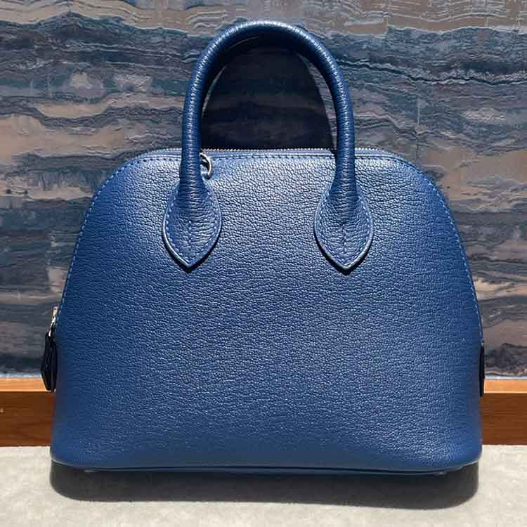 エルメス ボリード1923 ミニ ブルータイ シェブルミゾル シルバー金具 K刻印