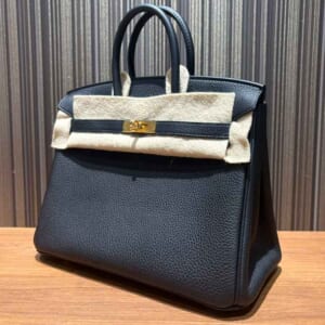 エルメス バーキン30 黒 トゴ マットゴールド金具 K刻印