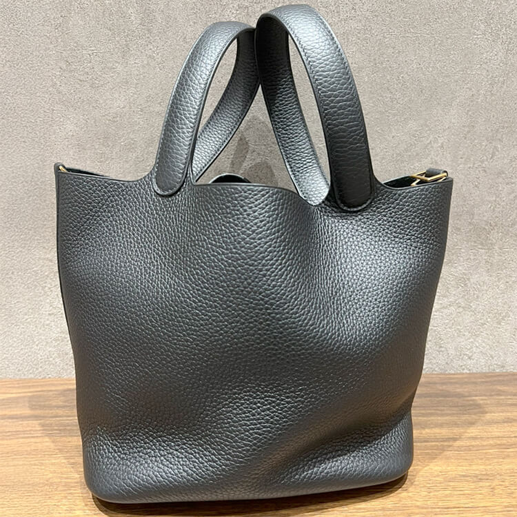 エルメス ピコタンロックMM 黒 トリヨンクレマンス ゴールド金具 W刻印
