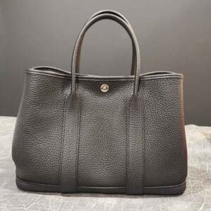 エルメス ガーデンパーティTPM 黒 ネゴンダ シルバー金具 U刻印