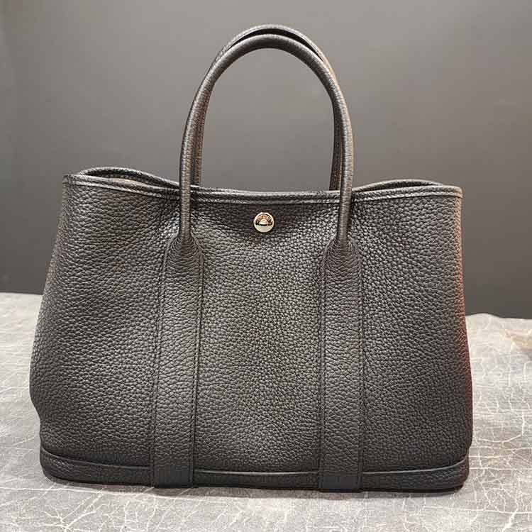 エルメス ガーデンパーティTPM 黒 ネゴンダ シルバー金具 U刻印