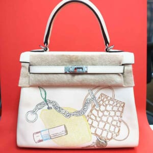エルメス ケリー25 インアンドアウト ナタ スイフト シルバー金具 Z刻印