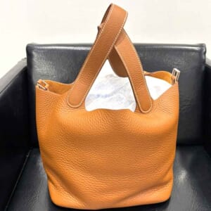 エルメス ピコタンロックMM ゴールド トリヨンクレマンス シルバー金具 K刻印