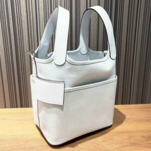 エルメス ピコタンロックPM カーゴ グリプラチナ トワルゴエラン/スイフト シルバー金具 W刻印