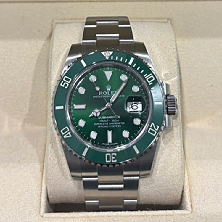 ロレックス サブマリーナー デイト 40mm グリーン SS 116610LV