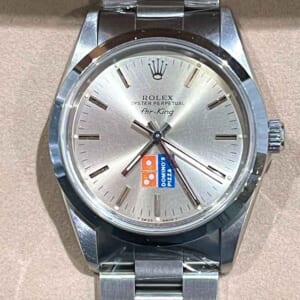 ロレックス エアキング ドミノピザ 34mm シルバー文字盤 SS 14000