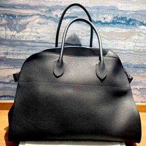 ザ ロウ マルゴー15 ソフト レザー 黒 シルバー金具 W1255