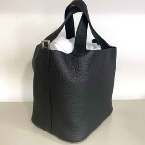 エルメス ピコタンロックPM 黒 トリヨンクレマンス シルバー金具 W刻印