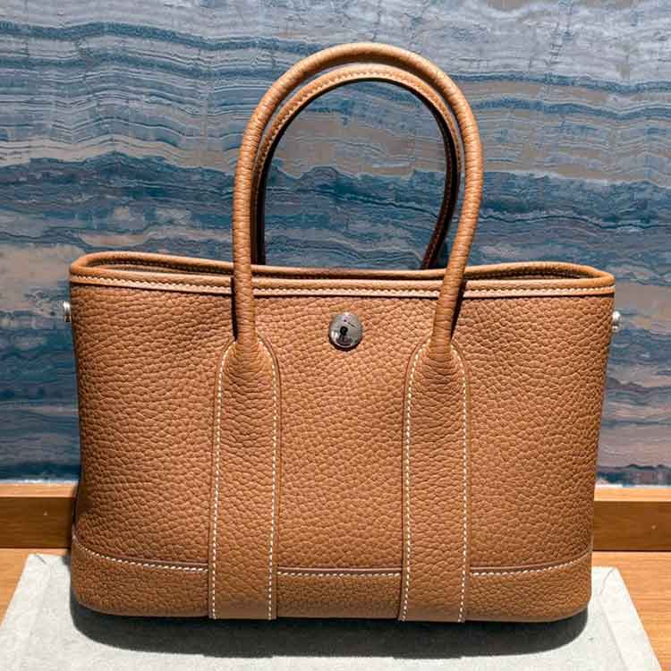 エルメス ネオ・ガーデン23 ゴールド ネゴンダ シルバー金具 K刻印