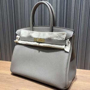 エルメス バーキン30 エトゥープ トゴ ゴールド金具 K刻印