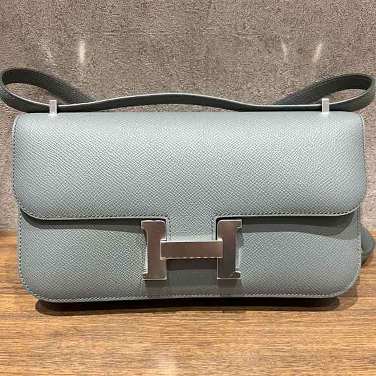 エルメス コンスタンスエラン ミロワール ヴェールアマンド エプソン シルバー金具 K刻印