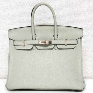 エルメス バーキン25 グリネヴェ トゴ シルバー金具 B刻印