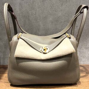 エルメス リンディ26 エトゥープ トリヨンクレマンス ゴールド金具 K刻印