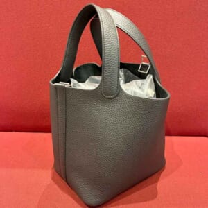 エルメス ピコタンロックPM 黒 トリヨンクレマンス シルバー金具 K刻印