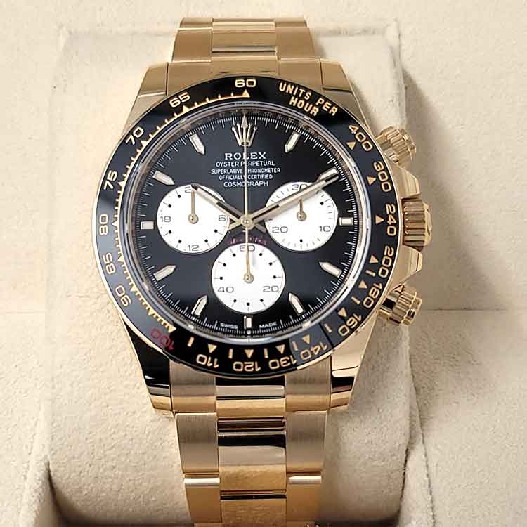 ロレックス コスモグラフ デイトナ ル・マン 40mm ブラック文字盤 K18イエローゴールド オイスター 126528LN