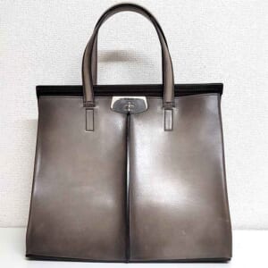 ベルルッティ ルッティ38 トートバッグ サンドグレー レザー シルバー金具 G0264