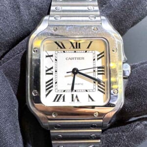 カルティエ サントス ドゥ カルティエ MM 35.1mm シルバー文字盤 SS WSSA0029