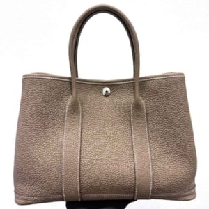 エルメス ガーデンパーティTPM エトゥープ ネゴンダ シルバー金具 K刻印