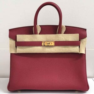 エルメス バーキン25 ルージュアッシュ トゴ ゴールド金具 B刻印
