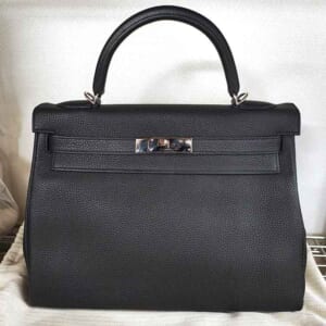 エルメス ケリー32 黒 トゴ シルバー金具 U刻印