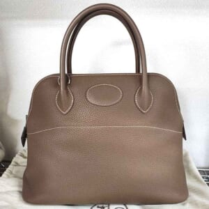 エルメス ボリード31 エトゥープ トリヨンクレマンス シルバー金具 Y刻印