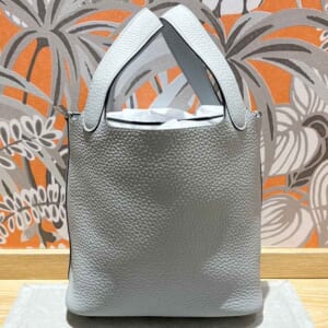 エルメス ピコタンロックPM ブルーペール トリヨンクレマンス シルバー金具 K刻印
