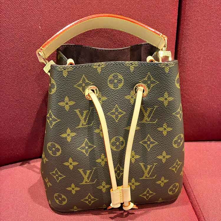 ルイ・ヴィトン モノグラム ネオノエBB ボルドー ゴールド金具 M46581
