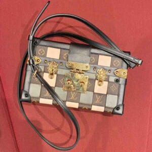 ルイ・ヴィトン モノグラム プティットマル ピンク/ブラウン/カーキ ゴールド金具 M45534