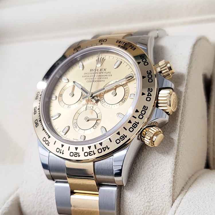 ロレックス コスモグラフ デイトナ 40mm シャンパン SS/K18イエローゴールド オイスター 116503