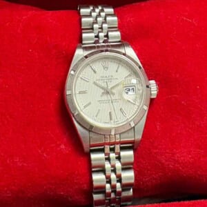 ロレックス オイスターパーペチュアル デイト 26mm シルバーバー SS ジュビリーブレス P番/79190