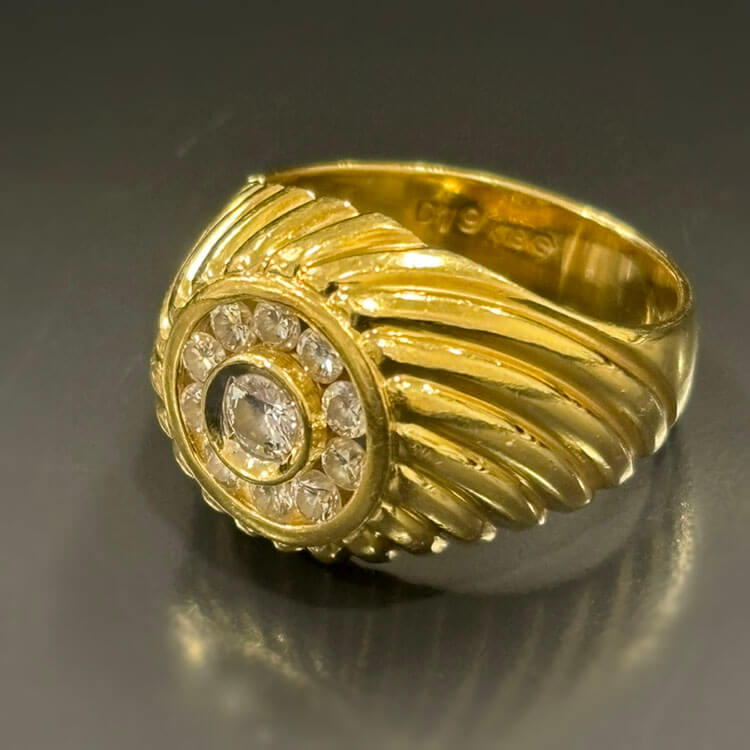 印台リング 18金