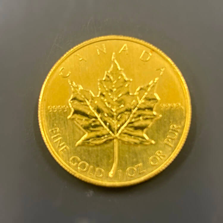 24金(k24) メイプルリーフ 金貨