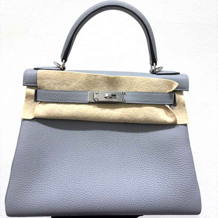 エルメス ケリー28 グリパンタン トゴ シルバー金具 K刻印