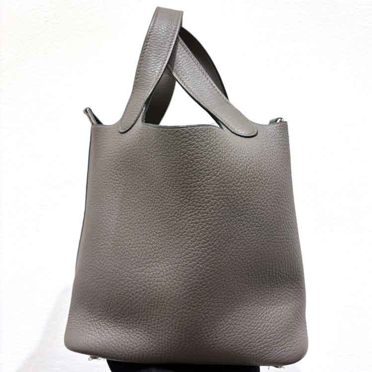 エルメス ピコタンロックPM エタン トリヨンクレマンス シルバー金具 C刻印