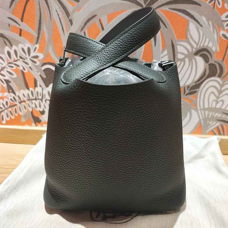 エルメス ピコタンロックPM エクラ ヴェールマングローブ/グリパンタン トリヨンクレマンス/スイフト シルバー金具 K刻印