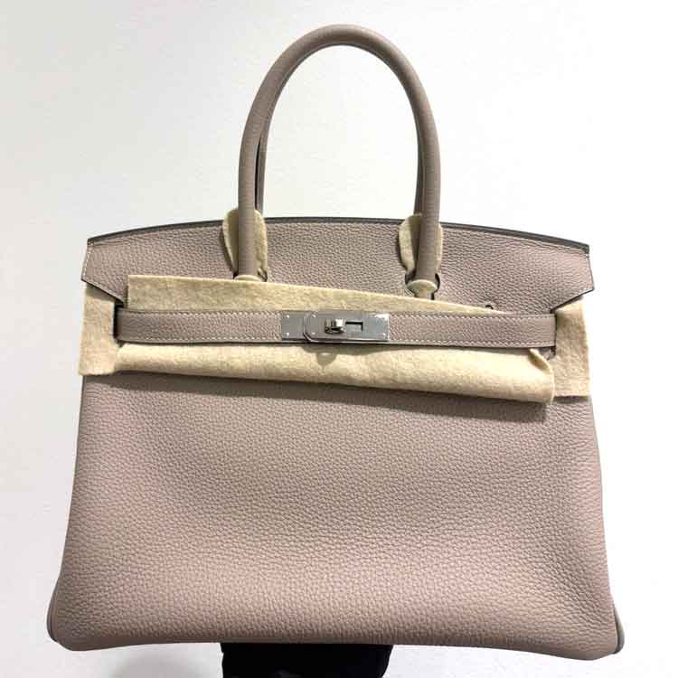 エルメス バーキン30 トゥルティエールグレー トゴ シルバー金具 T刻印