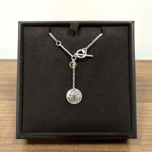 エルメス ネックレス エクスリブリスSM SV925/K18ピンクゴールド