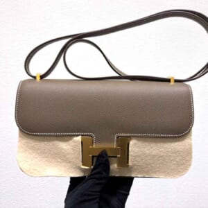 エルメス コンスタンスエラン エトゥープ エプソン ゴールド金具 K刻印