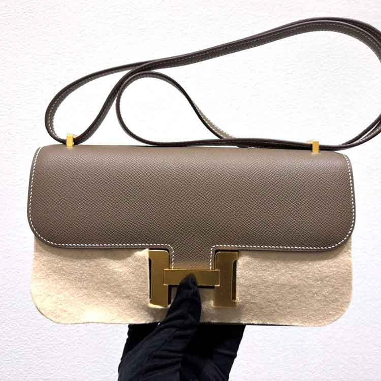 エルメス コンスタンスエラン エトゥープ エプソン ゴールド金具 K刻印