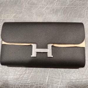 エルメス コンスタンスロング トゥーゴー 黒 エプソン シルバー金具 K刻印