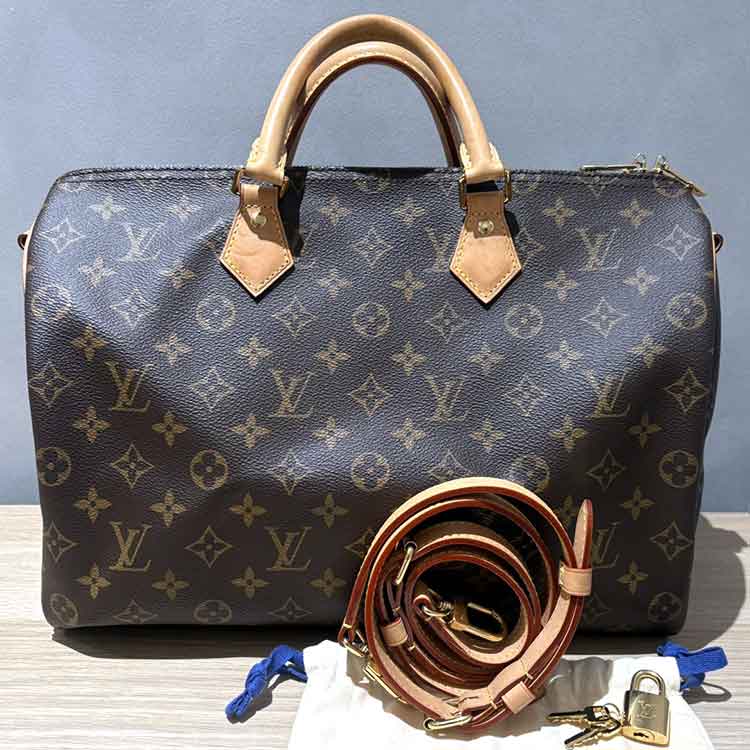 ルイ・ヴィトン モノグラム スピーディ・バンドリエール35 ゴールド金具 M46981