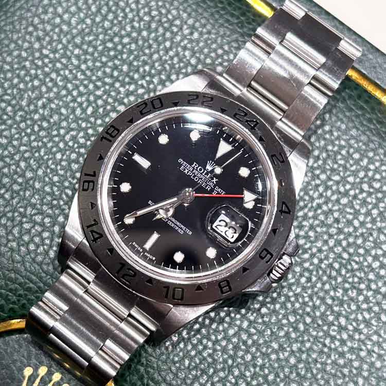 ロレックス エクスプローラー2 40mm ブラック SS オイスター 16570 Y番