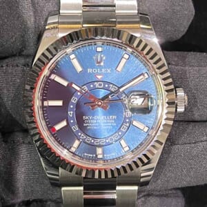 ロレックス スカイドゥエラー 42mm ブルー文字盤 SS/K18ホワイトゴールド オイスター 336934