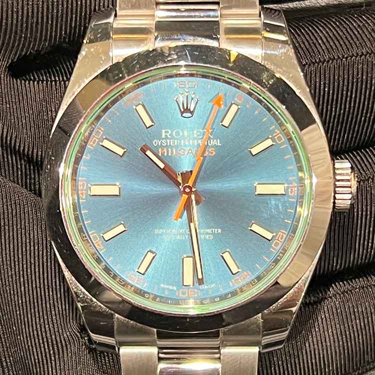 ロレックス ミルガウス 40mm Zブルー SS オイスター 116400GV