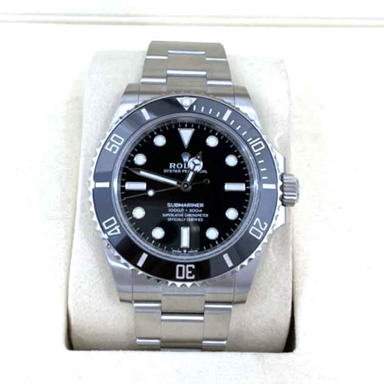 ロレックス サブマリーナー ノンデイト ブラック 41mm SS オイスター 124060