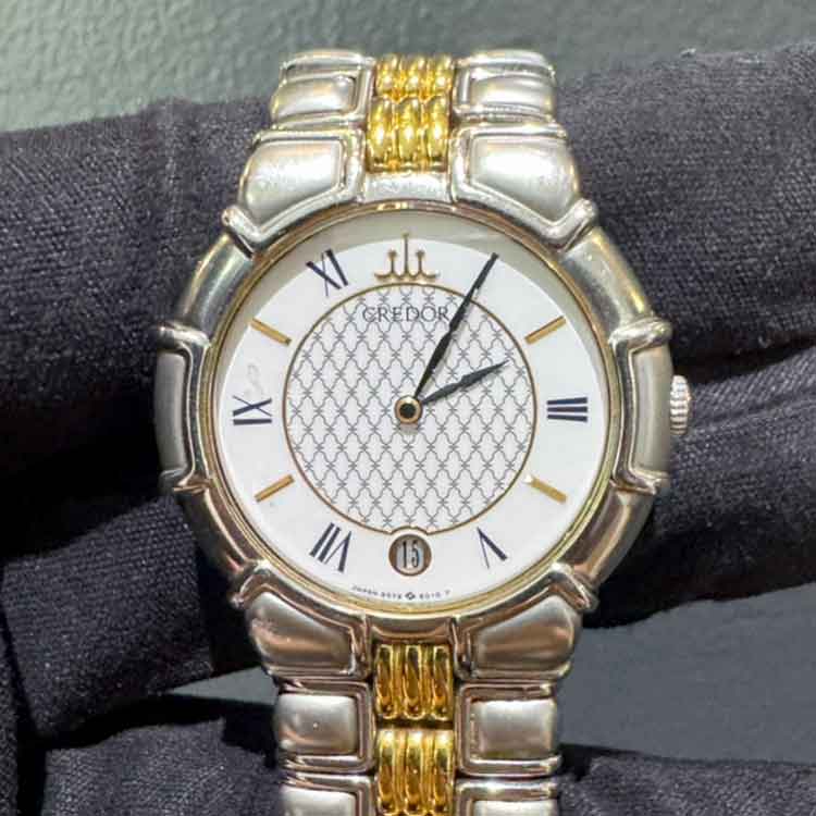 セイコー クレドール エントラータ 33mm ホワイト文字盤 SS/GP 9579-6000
